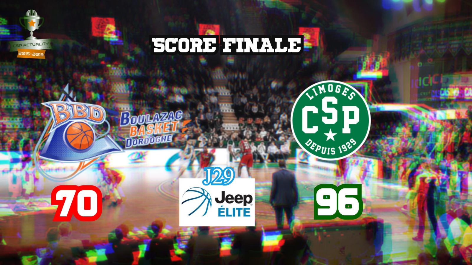 Boulazac surclassé par Limoges lors du derby au Palio